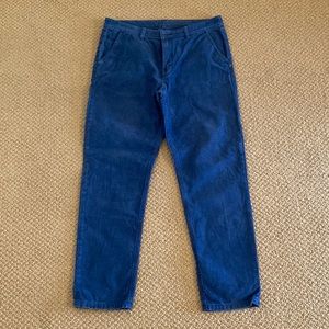 BDG 34x31 Blue Corduroy Pants
